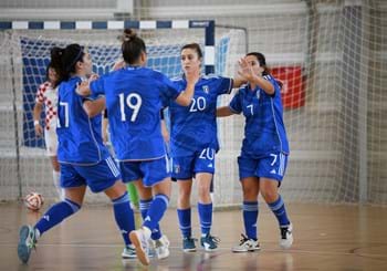 Italia dominante, che successo con la Croazia: le Azzurre vincono 7-2 e volano in finale della Futsal Week