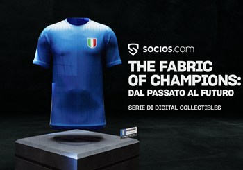 La Nazionale Italia lancia la serie digitale da collezione nell’esclusiva ‘Football Fabric Collection’ attraverso socios.com