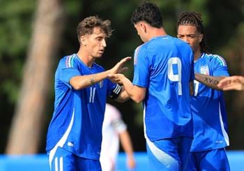 L’Italia fa le prove per l’Europeo, finisce 4-0 il test in famiglia con la Nazionale Under 20