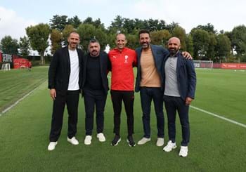 Ritorno a Milanello per Gattuso, il Ct incontra Allegri e i calciatori rossoneri