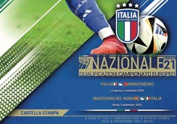 Under 21: online il media kit per le gare di settembre