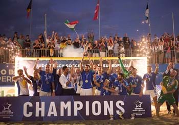 EBSL, dominio azzurro in finale: 8-5 alla Spagna. Italbeach campione d’Europa! Gravina: “Orgogliosi di loro”